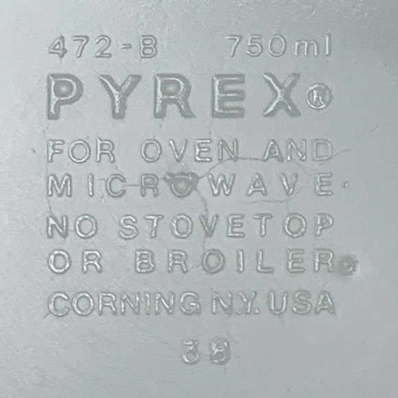 Vtg Pyrex Woodland Pattern (White on Light Brown) Casserole Dish #472-B - 1.5 Pt - Picture 10 of 15